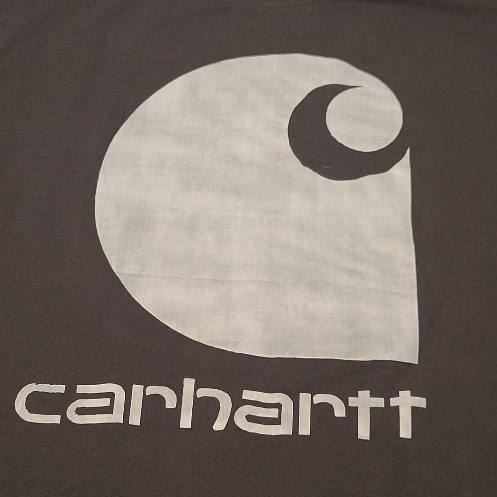 Carhartt Graphic Tee Mens XL Black White Logo Short Sleeve Workwear T-Shirt